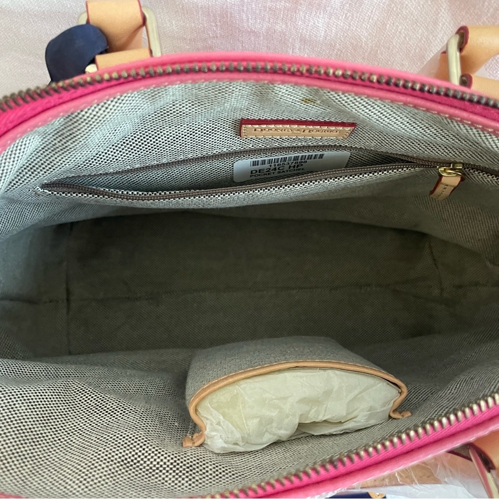 Dooney & Bourke Hot Pink Satchel - Picture 3 of 7
